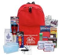 First My Family All-in-One Premium 2-Person Emergency Survival Kit | Hurricane & Earthquake Preparedness Supplies | Disaster Backpack with 72-Hour Survival Gear, First Aid, and More