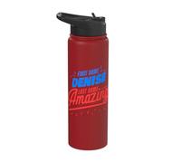 First Name Denise Last Name Amazing Funny Denise Saying Stainless Steel Insulated Water Bottle