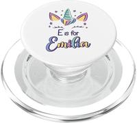 First Name Emilia Personalized E Is For Emilia PopSockets PopGrip for MagSafe