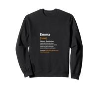First Name Emma Personalised Saying Woman Definition Name Sweatshirt