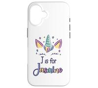 First Name Jasmine Personalized J Is For Jasmine Case for iPhone 16