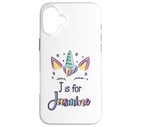 First Name Jasmine Personalized J Is For Jasmine Case for iPhone 16 Plus