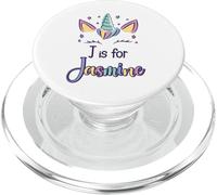 First Name Jasmine Personalized J Is For Jasmine PopSockets PopGrip for MagSafe