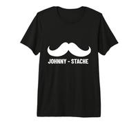 First Name John Johnny Stache Funny Personalized Premium T-Shirt