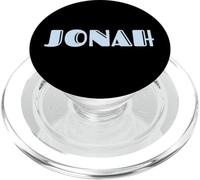 First Name Jonah Vintage Art Deco Light Blue Lavender Font PopSockets PopGrip for MagSafe