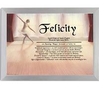 First Name Meaning Print - Ballerina Design (Silver)