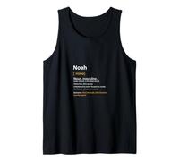 First Name Noah Personalised Saying Man Definition Name Tank Top