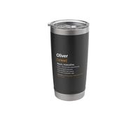 First Name Oliver Personalised Saying Man Definition Name Stainless Steel Insulated Tumbler