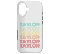 First Name TAYLOR Girl Retro Personalized Groovy My Birthday Case for iPhone 17