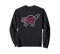 First Of All, I'm A Delight - Funny Black Cat Lover Meme Cat Sweatshirt