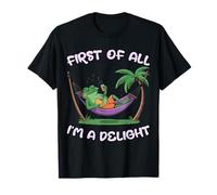 First of All I'm A Delight - Funny Relaxed Frog Design T-Shirt