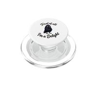 First of All I'm a Delight Funny Sarcastic Crow Raven PopSockets PopGrip for MagSafe