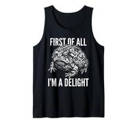 First of All I'm A Delight Grumpy Desert Rain Frog Tank Top