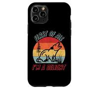 First Of All I'm A Delight Opossum Fun Fact Funny Retro Case for iPhone 11 Pro