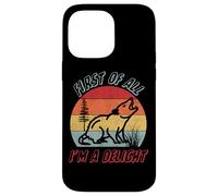 First Of All I'm A Delight Opossum Fun Fact Funny Retro Case for iPhone 14 Pro Max