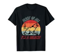 First of All I'm A Delight Opossum Fun Fact Funny Retro T-Shirt