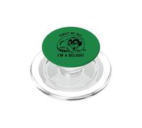 First Of All I'm A Delight Screaming Feral Opossum PopSockets PopGrip for MagSafe