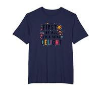 First of All, I'm a Total Delight - Cheerful Fun Quote T-Shirt, Men's Big and Tall, Navy, 4X Tall