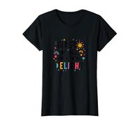First of All, I'm a Total Delight - Cheerful Fun Quote T-Shirt, Women, Black, S