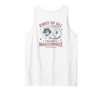 First of All Im God Masterpiece Possum Opossum Ephesian 2:10 Tank Top
