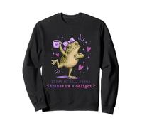 First Of All Jesus Things I'm A Delight Funny Frog Sweatshirt