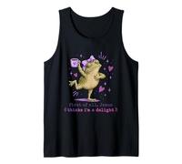 First of All Jesus Things I'm A Delight Funny Frog Tank Top