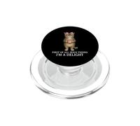 First of All Jesus Thinks I'm A Delight Cat Coffee Humor PopSockets PopGrip for MagSafe