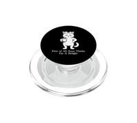 First of All Jesus Thinks I'm A Delight Cat Coffee Meme PopSockets PopGrip for MagSafe