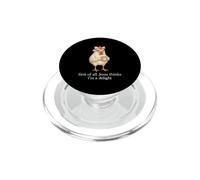 First of All Jesus Thinks I'm A Delight Chicken Coffee Meme PopSockets PopGrip for MagSafe