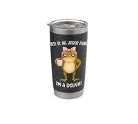 First of All Jesus Thinks I'm A Delight Christian Frog Meme Stainless Steel Insulated Tumbler