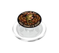 First Of All Jesus Thinks I'm A Delight Frog Coffee Fall PopSockets PopGrip for MagSafe