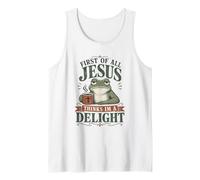 First of All Jesus Thinks I'm A Delight Frog Meme Tank Top