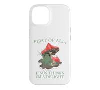 First of All Jesus Thinks I'm a Delight Frog Women Funny Case for iPhone 14