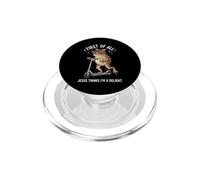 First of All Jesus Thinks I'm A Delight Funny Frog Meme PopSockets PopGrip for MagSafe