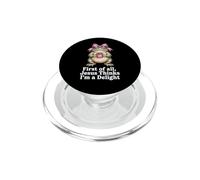 First Of All Jesus Thinks Im A Delight Funny Frog PopSockets PopGrip for MagSafe