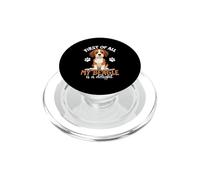 First Of All My Beagle Is A Delight, Beagle Owner PopSockets PopGrip for MagSafe