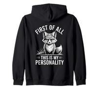 First Of All This Is My Personality Funny Fox Zip Hoodie
