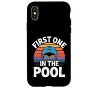 First One In The Pool Swimmer Fast Competitive - Case for iPhone X/XS