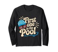 First One in The Pool Swimmer Fast Competitive |- Long Sleeve T-Shirt