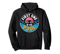 First One In The Pool Swimmer Fast Competitive - Pullover Hoodie