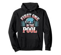 First One In The Pool Swimmer Fast Competitive - Pullover Hoodie