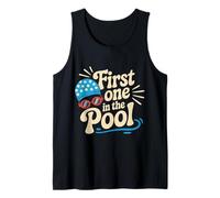 First One in The Pool Swimmer Fast Competitive |- Tank Top