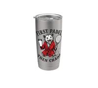 First Padel Then Chaos Padel and Chaos Opossum Stainless Steel Insulated Tumbler