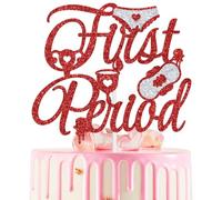 First Period Cake Topper, Welcome to Your First Moon, Menarche Party Cake Decor, Girls' 1st Period Awareness Birthdays Menstrual Health Day Supplies