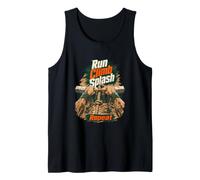 First-Person Rope-Wall Action Mud Run, Run Climb Splash Tank Top