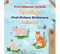 First Picture Dictionary - Animals (Croatian English Bilingual Children's Book)