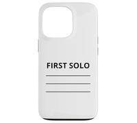 First Plane Solo Tail Flight School Student Flying Pilot Case for iPhone 13 Pro