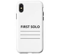 First Plane Solo Tail Flight School Student Flying Pilot Case for iPhone X/XS