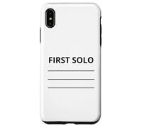 First Plane Solo Tail Flight School Student Flying Pilot Case for iPhone XS Max