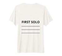 First Plane Solo Tail Flight School Student Flying Pilot Premium T-Shirt